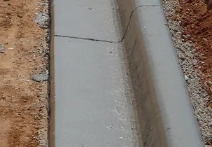 Guia pré moldada de concreto